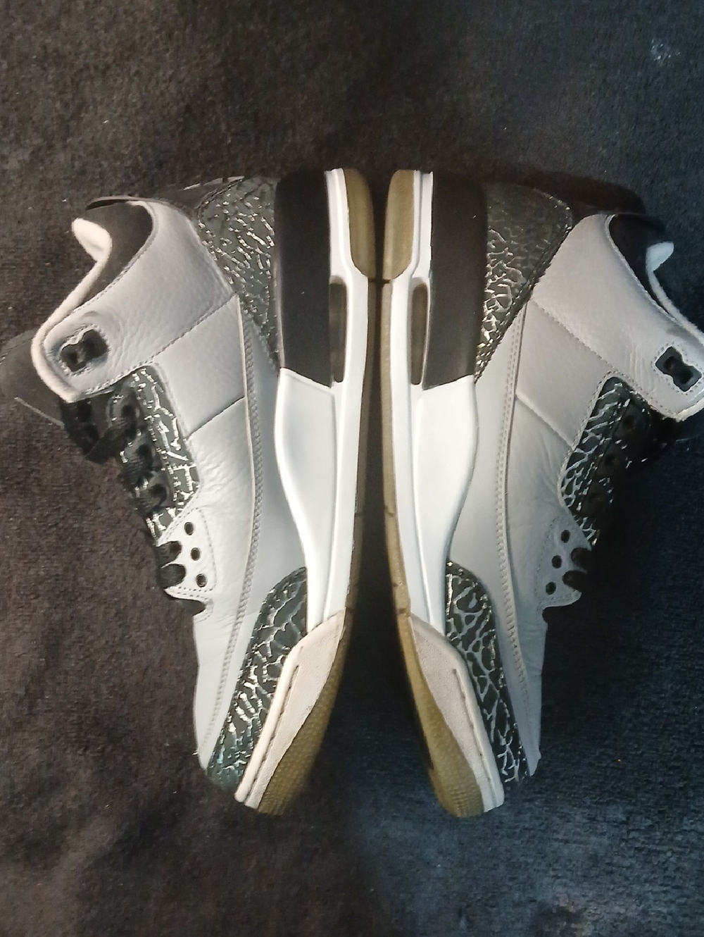 Air Jordan 3 Retro    "WOLF GREY"   Mens Size-10  100%AUTHENTIC! - Picture 3 of 11